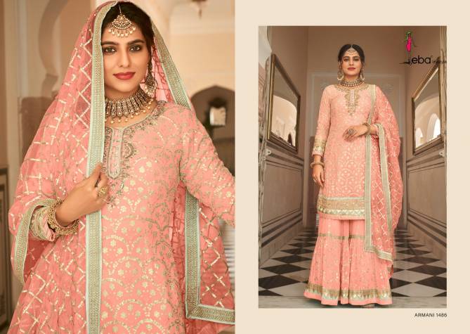 Eba Armani 3 Heavy Georgette Designer Fancy Festive Wear Salwar Kameez Collection